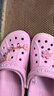 crocs配飾智必星洞洞鞋鞋花鞋配件 質(zhì)感潮流配飾 盛開(kāi)櫻花鏈條 曬單實(shí)拍圖