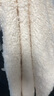 ELLE KIDS童裝 法式經(jīng)典巴莎毛絨絨戴帽外套女童冬款絎棉百搭棉服外套 奶白色 160 (S) 曬單實(shí)拍圖