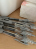 晨光（MG） 按動(dòng)中性筆0.38mm小清新學(xué)生用考試水筆芯藍(lán)色碳素黑筆按壓簽字筆紅筆教師用會(huì)議筆辦公 黑色6支（0.38MM子彈頭） 0.38mm 曬單實(shí)拍圖