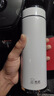 希諾（HEENOOR）保溫杯大容量不銹鋼便攜泡茶杯水杯帶濾網(wǎng)高檔商務(wù)水杯長效保溫 XN-1301-(白色)星光銀 530ml 曬單實(shí)拍圖