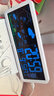 凱琴WIFI桌面時鐘擺件臺式溫濕度禮物智能電子天氣預(yù)報(bào)鬧鐘桌面時鐘 天氣鬧鐘藍(lán)色字必須插電自備插頭 曬單實(shí)拍圖