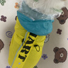 嬉皮狗（hipidog）寵物柯基狗狗雨衣四腳防水全包法斗柴犬斗牛小型犬中型犬雨披衣服 【四腳款】黃綠撞色 XL （建議體重24-30斤） 曬單實(shí)拍圖