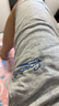 真維斯（Jeanswest）純棉短褲男夏季青少年潮牌寬松大碼外穿休閑五分褲男士灰色沙灘褲 曬單實(shí)拍圖