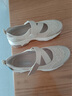 斯凱奇（Skechers）女士魔術(shù)貼瑪麗珍老爹鞋177604 自然色/NAT 38 曬單實(shí)拍圖