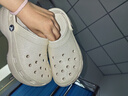 卡駱馳（crocs）【白鹿同款】洞洞鞋女鞋經(jīng)典閃耀云朵Clog厚底沙灘涼拖鞋 W6 曬單實拍圖