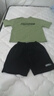 FANGSEN男童夏季運(yùn)動(dòng)套裝2025新款帥氣大兒童衣服3短袖6服裝12歲男孩夏裝 綠色兩件套 120 碼建議身高110CM 曬單實(shí)拍圖