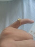 中鑫珠寶亮晶晶四葉草黃金戒指女5G工藝足金戒指送女友金首飾生日送禮 2.55g 曬單實(shí)拍圖
