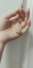 MEXNIA奢侈品飾品項(xiàng)鏈女士納福S925純銀感笑佛平安扣鎖骨鏈生日禮物 香 曬單實(shí)拍圖