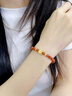 中國黃金（CHINA GOLD）四葉草黃金手鏈女足金南紅瑪瑙手串七夕情人節(jié)禮物送女朋友老婆 足金四葉草南紅瑪瑙手串 紀(jì)念品 曬單實(shí)拍圖