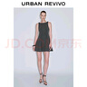 UR2025夏季新款女裝格雷系蝴蝶結(jié)裝飾無(wú)袖連衣裙UWG750079 深灰 M 曬單實(shí)拍圖