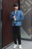 Calvin KleinJeans【涼感】25春夏男士ck美式復(fù)古翻領(lǐng)牛仔夾克外套4LB772G WAH-牛仔藍(lán) M 曬單實(shí)拍圖