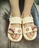 沐霓外穿卡通可愛(ài)女士涼鞋女百搭室內厚底帶后跟戶(hù)外海邊沙灘涼鞋女 卡其色 36-37 曬單實(shí)拍圖