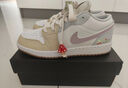 NIKE官方正品 Air Jordan 1(GS)兒童白黃刺繡復(fù)古低幫休閑籃球運(yùn)動(dòng)鞋 IB8861-151 38.5 曬單實(shí)拍圖