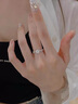 DRIG鉆戒指女男對(duì)戒求婚結(jié)婚莫桑石純銀七夕情人節(jié)送女友老婆生日禮物 對(duì)戒【女戒1克拉+男戒活口】  男戒默認(rèn)活口，下單備注女戒號(hào)數(shù) 曬單實(shí)拍圖