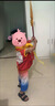 哪吒服裝女童哪吒魔童男孩表演服裝cos萬圣節(jié)小哪吒套裝動(dòng)漫服裝 馬甲+褲子+贈(zèng)品 120 曬單實(shí)拍圖
