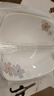 歡晉四方盤子家用陶瓷碟子餐具菜盤加厚防燙果盤湯盤飯盤涼菜盤沙拉盤 水木清華) 8英寸四角盤【6個(gè)】 曬單實(shí)拍圖