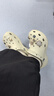 卡駱馳（crocs）云朵女鞋洞洞鞋厚底增高涼鞋戶外沙灘鞋包頭透氣拖鞋 W8 曬單實拍圖