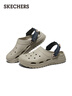 斯凱奇（Skechers）洞洞鞋男踩屎感透氣舒適休閑外穿沙灘鞋243311 灰褐色/TPE 39.5 曬單實(shí)拍圖
