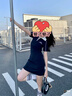 FILA 楊冪同款|斐樂(lè)官方女裝編織連衣裙2025夏季新款時(shí)尚修身POLO裙子 傳奇藍(lán)-NV M 165/84A/M 曬單實(shí)拍圖