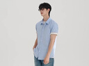 森馬（Semir）短袖襯衫男基礎商務(wù)白襯衣易打理涼感上衣2025夏百搭109325104102 曬單實(shí)拍圖