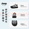 JEEP吉普寶寶涼鞋男小童鞋子夏季兒童運(yùn)動(dòng)包頭沙灘鞋藍(lán)灰/魅影黑29 曬單實(shí)拍圖