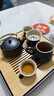 京東京造 茶具整套 功夫茶具陶瓷套裝茶壺茶杯茶盤【黑陶提梁壺】 12件套  曬單實拍圖