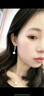 翠奢緣耳環(huán)女輕奢耳墜高級(jí)感氣質(zhì)耳飾時(shí)尚飾品生日情人節(jié)禮物送女友老婆 白金色水滴耳環(huán)（10mm） 曬單實(shí)拍圖