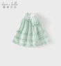 戴維貝拉（DAVE＆BELLA）2025新款童裙洋氣女童連衣裙兒童夏天泡泡袖裙子女寶寶公主裙 薄荷綠【現(xiàn)貨】 90 cm（建議身高80-90cm） 曬單實拍圖