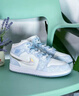 耐克（NIKE）球鞋定制  Air Jordan 1 Mid AJ1冰雪奇緣花卉復(fù)古女子籃球鞋 冰雪奇緣花卉 定制款不支持退1 36  假一賠十 曬單實(shí)拍圖