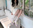 RSON德訓鞋女小眾2025新款時尚日?？钶p便舒適百搭學生配裙子阿甘鞋 紫色  37 贈送運費險 曬單實拍圖
