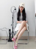 CAMILA KSENIA休閑鞋女款2025新款春夏運(yùn)動(dòng)鞋厚底增高透氣阿甘老爹鞋 粉色 37 曬單實(shí)拍圖