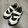 FILA FUSION官方潮牌斐樂女鞋潮流涼鞋輕便涼鞋瑪麗珍涼鞋 微白/黑-WB 37.5 曬單實拍圖