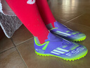 阿迪達(dá)斯（adidas）男童兒童F50 CLUB TF碎釘硬人造草坪寬幅魔術(shù)貼運(yùn)動(dòng)足球鞋JI0034 曬單實(shí)拍圖