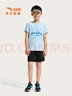 安踏兒童裝運(yùn)動套裝男童短袖T恤短褲兩件套2025夏套裝A52527720 曬單實(shí)拍圖
