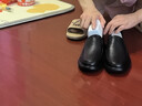 奧康（Aokang）官方男鞋 流行商務(wù)休閑皮鞋男士舒適百搭一腳蹬鞋子男黑40碼 曬單實拍圖
