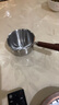 熱油小鍋潑油鍋加厚不銹鋼木柄防燙帶刻度雙倒流口不掛油無涂層 【木柄】爆款300ml 曬單實拍圖