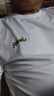 吉普（JEEP）短袖T恤男士夏季寬松潮牌涼感透氣莫代爾衣服男裝 白色 XL 曬單實拍圖