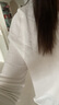啄木鳥冰絲防曬開衫女薄款針織外套夏季披肩配吊帶裙子外搭罩衫空調(diào)上衣 白色 M 曬單實拍圖