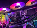 超頻三（PCCOOLER）DA360ARGB PRO數(shù)顯屏一體式CPU水冷散熱器（PWM風扇/加厚冷排/陶瓷水泵/預裝風扇一線直連） 曬單實拍圖