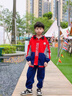 奧特曼衣服兒童套裝春秋季2025新款男童秋裝洋氣中小童時髦風衣兩件套潮 紅色 90 建議80-90cm1歲半-2歲 曬單實拍圖