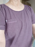 佐丹奴短袖T恤女夏季透氣竹節(jié)棉刺繡口袋圓領(lǐng)上衣女13325225 曬單實(shí)拍圖