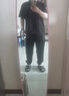 軒森圖（XUANSENTU）微胖男生顯瘦穿搭短袖T恤寬松大碼胖子潮牌ins輕熟風搭配半袖體恤 黑色T恤+黑色褲子 薄款 XL (175) （建議140-160斤） 曬單實拍圖