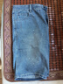 HLA海瀾之家牛仔中褲男25三體聯(lián)名系列洗水工藝褲子男夏季 曬單實(shí)拍圖
