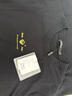 卡賓男裝 膠原蛋白針織衫秋新款金線刺繡LOGO線衫舒適毛衣暖A 煤黑色01 XL /180/52 曬單實(shí)拍圖