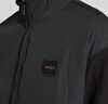 雨果博斯（HUGO BOSS）男士LOGO徽標(biāo)拉鏈夾克外套 黑色 50519194 001 XL 曬單實(shí)拍圖