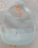 babycare寶寶吃飯圍兜輔食飯兜防水硅膠嬰兒兒童圍嘴口水兜巾【超輕3D】 曬單實拍圖