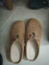 Bata外穿拖鞋女夏季新款包頭牛皮時(shí)尚百搭涼拖鞋81653BH5 黃色 39 曬單實(shí)拍圖