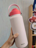 賽格仕大容量吸管保溫杯1000ml女生高顏值水杯便攜316L不銹鋼運動(dòng)杯子 桃粉-【316L內膽】 1000ml 曬單實(shí)拍圖