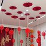 玖紋豹結(jié)婚禮喜字拉花婚房布置臥室床頭套裝裝飾新房酒店客廳房頂扇花掛 房頂折扇吊墜套裝(圓喜) 曬單實拍圖