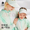 babycare兒童無(wú)痕防曬帽嬰兒帽子夏季寶寶遮陽(yáng)帽 薄荷泡泡 寶寶款 曬單實(shí)拍圖
